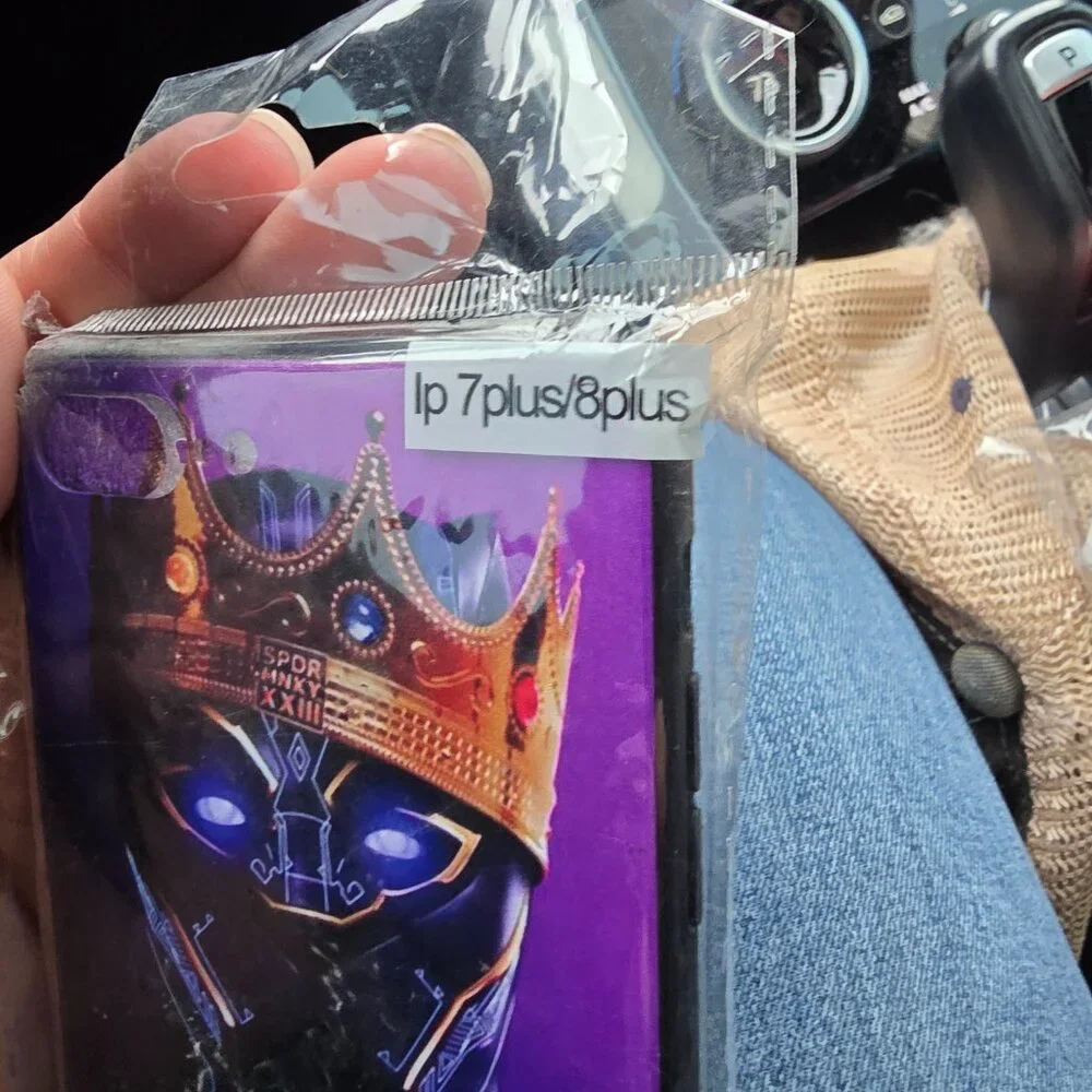 Black Panther iPhone 7 Plus 8 Plus Case Wakanda King Cover Purple SPDR MNKY XXII
